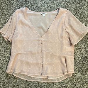 Express pink crop top
